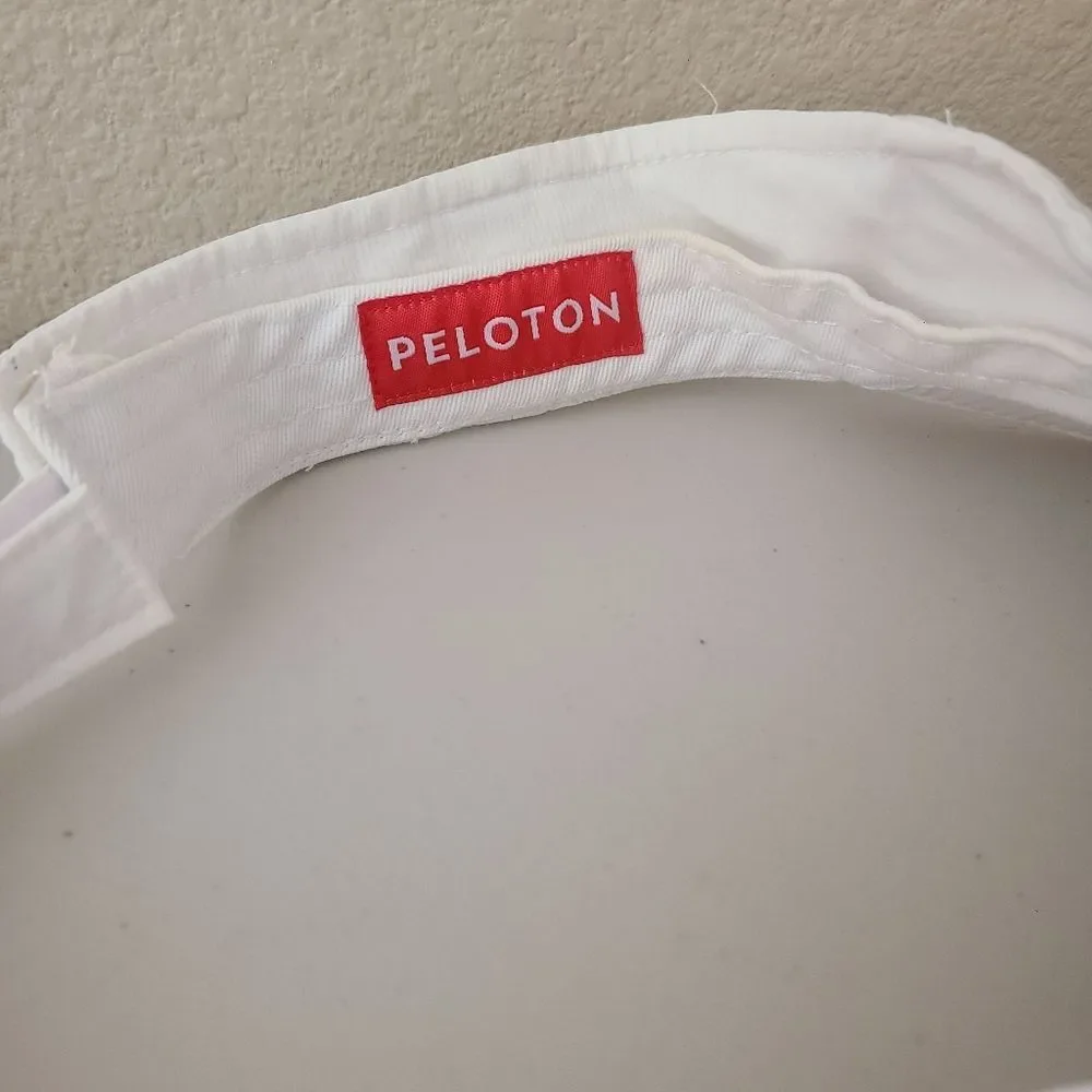 peleton visor hat white one size fits most